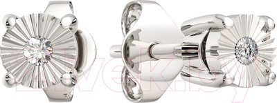 Серьги из серебра ZORKA 03D00136 (с бриллиантами)