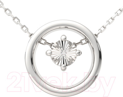 Колье из серебра ZORKA 05D0001 (45см, с бриллиантом)
