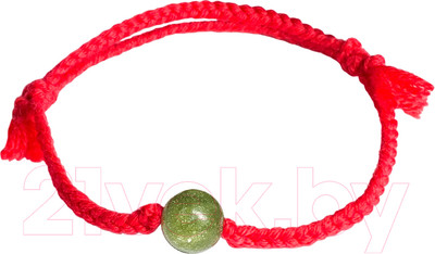 Браслет Wolves Красная нить с жадеитом 40837