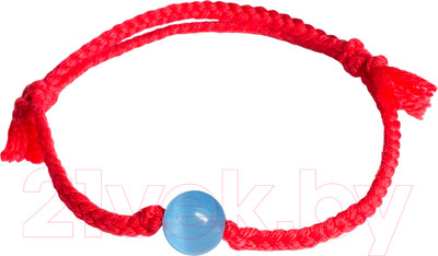 Браслет Wolves Красная нить с кошачьим глазом 40853 (голубой)