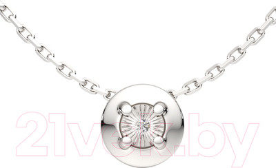 Колье из серебра ZORKA 05D0067.ZZ (40см, с бриллиантом)