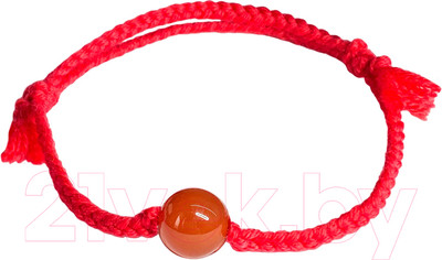 Браслет Wolves Красная нить с сердоликом 40889