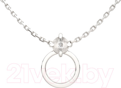 Колье из серебра ZORKA 05D0078 (45см, с бриллиантом)