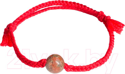 Браслет Wolves Красная нить с яшмой 40913 (красный)