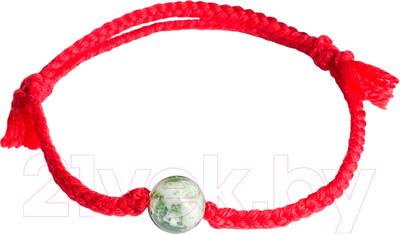 Браслет Wolves Красная нить с агатом 40921 (моховой)