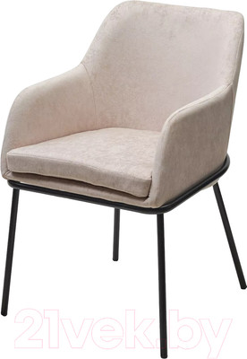 Стул M-City Алистер / 688М05717 (Rain 2 какао велюр/черный каркас)