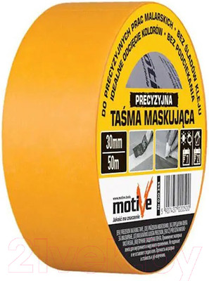 Лента малярная Motive 0.038x50м / 020344 (рисовая бумага)