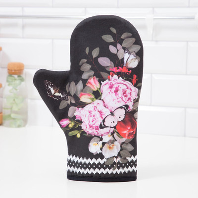 Рукавица-прихватка Этель Flowers / 4523390