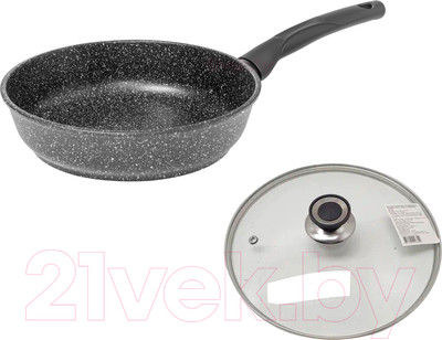 Сковорода Виктория Гранит АЛА 260 (G0026) (с крышкой)