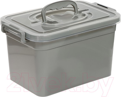 Контейнер для хранения Соломон С крышкой / 9897547 (серый)