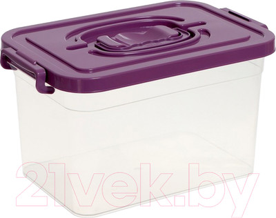 Контейнер для хранения Соломон С крышкой / 9897544 (фиолетовый)