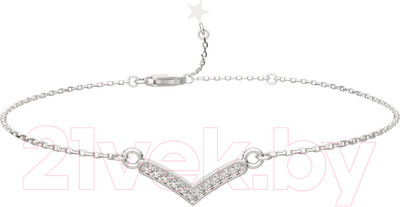 Браслет из серебра ZORKA 0640021-CD (20см, с фианитами)