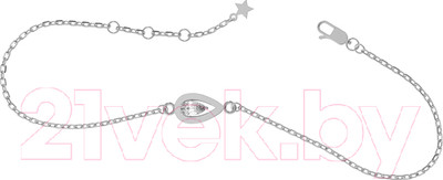 Браслет из серебра ZORKA 0640022-CD (20см, с фианитом)