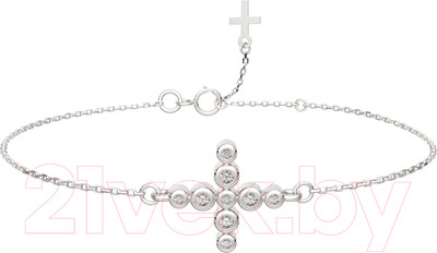 Браслет из серебра ZORKA 0640042.ZZ (18см, с фианитами)