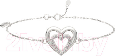 Браслет из серебра ZORKA 0640043.ZZ (18см, с фианитами)
