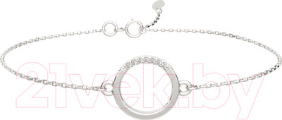 Браслет из серебра ZORKA 0640051.ZZ (18см, с фианитами)