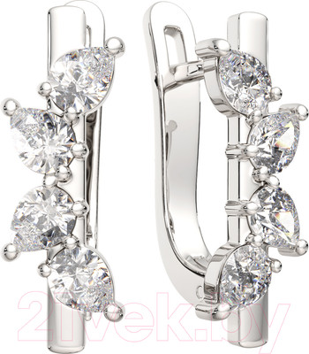 Серьги из серебра ZORKA 0310340 (с фианитами)