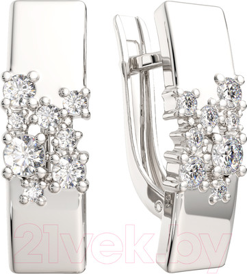 Серьги из серебра ZORKA 0310619 (с фианитами)