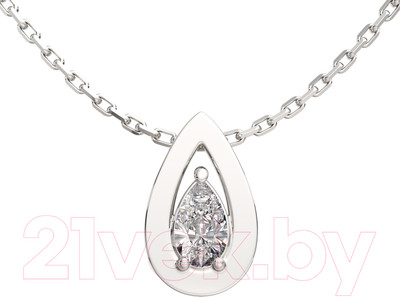 Колье из серебра ZORKA 0550006-CD (45см, с фианитом)