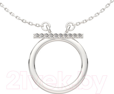 Колье из серебра ZORKA 0550045 (45см, с фианитами)