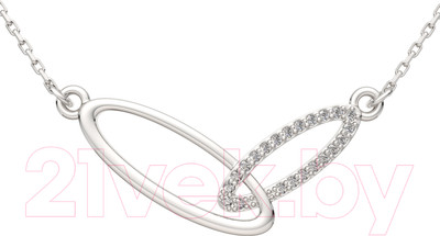 Колье из серебра ZORKA 0550050 (45см, с фианитами)