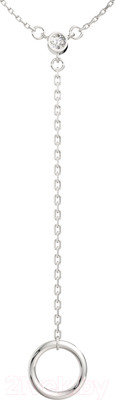 Колье из серебра ZORKA 0550111 (45см, с фианитом)