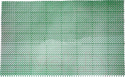 Коврик грязезащитный Ковропласт Волна (58х81, зеленый)