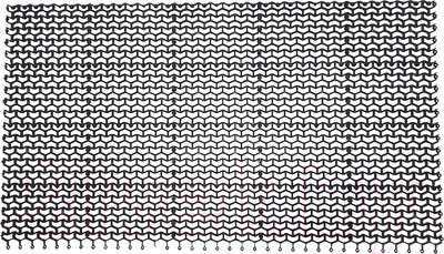 Коврик грязезащитный Ковропласт Волна (58х81, черный)