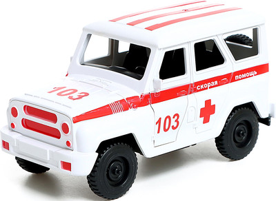Автомобиль игрушечный Автоград УАЗ Hunter Скорая помощ J0097R-6 / 9318138