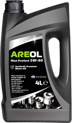 Моторное масло Areol Max Protect 5W40 / 5W40AR010 (4л)