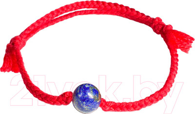Браслет Wolves Красная нить с лазуритом 40951