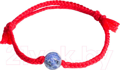 Браслет Wolves Красная нить с содалитом 40987