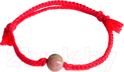 Браслет Wolves Красная нить с турмалином 40991