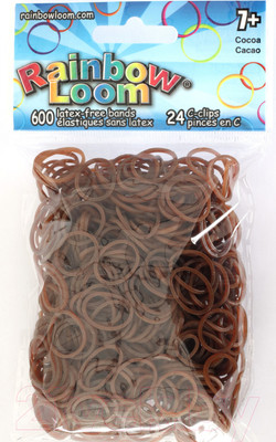 Набор для плетения Rainbow Loom Набор резинок / B0082 (какао)
