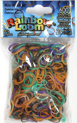 Набор для плетения Rainbow Loom Набор резинок / B0103 (разное настроение)