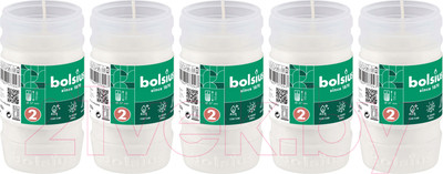 Набор свечей Bolsius Ритуальные масляные Copmo rc2 rspo mb 2 дня горения (белый)