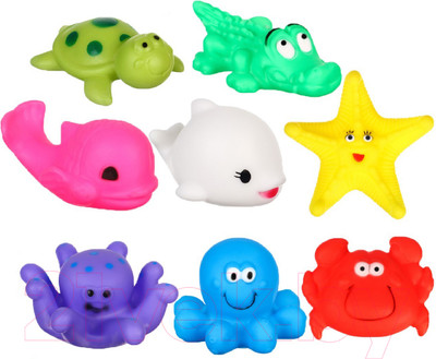 Набор игрушек для ванной Крошка Я Морской мир / 10095593