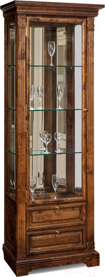 Шкаф с витриной Гомельдрев ГМ 5906-01 Береза (беловежский орех)