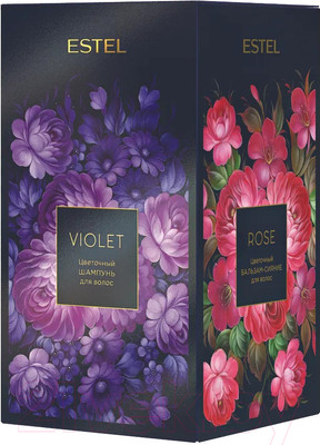 Набор косметики для тела и волос Estel Violet Rose Vert Шампунь+Бальзам+Молочко для тела (250мл+200мл+150мл)