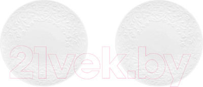 Набор тарелок Elan Gallery Веточки-цветочки / 630077