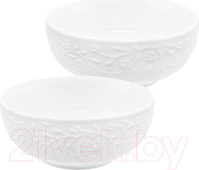 Набор салатников Elan Gallery Веточки-цветочки / 630072