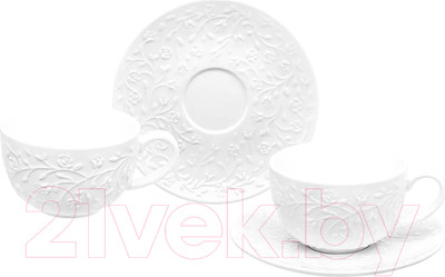 Набор для чая/кофе Elan Gallery Веточки-цветочки / 630059