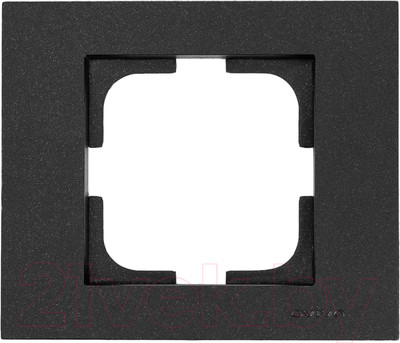 Рамка для выключателей и розеток Ovivo Grano 400-170000-096 (черный)