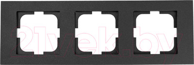 Рамка для выключателей и розеток Ovivo Grano 400-170000-227 (черный)