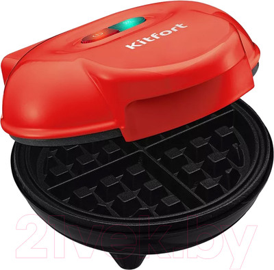 Вафельница Kitfort КТ-3614-1 (красный)