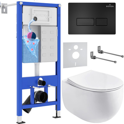 Инсталляция с унитазом подвесным Roxen StounFix Dual Fresh 964195