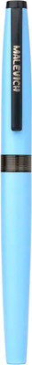 Ручка перьевая Малевичъ С конвертером + два картриджа / 196422 (голубой)