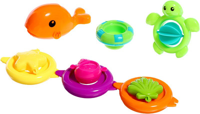 Набор игрушек для ванной Sima-Land Вертушки. Подводный мир / 10091185 (6шт)