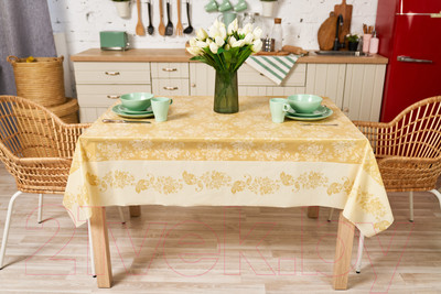 Скатерть Stolima Декор-шанс 5011-3 Романтика/Палевый айвори (260x130)