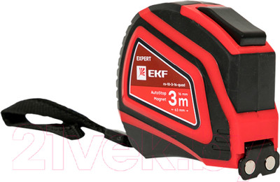 Рулетка EKF Expert РС-10 Autostop Магнит / rs-10-3-16-quad (16ммx3м)